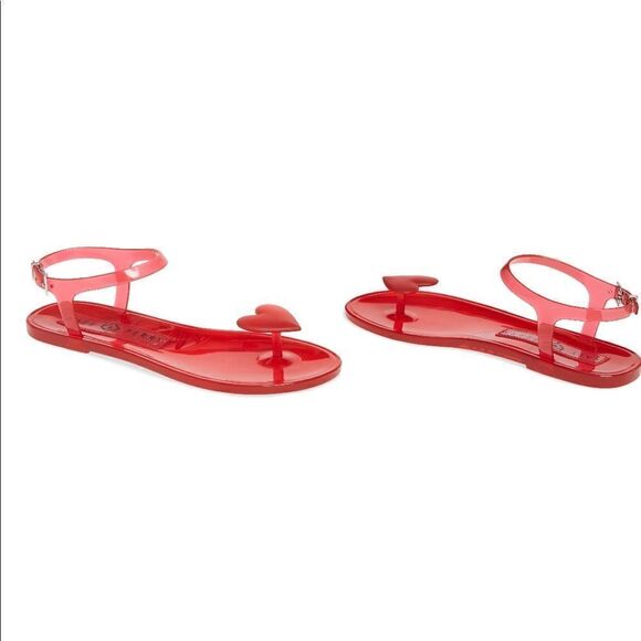 ♥️✨ NIB Katy Perry The Geli Jelly Heart Sandal - Picture 5 of 7